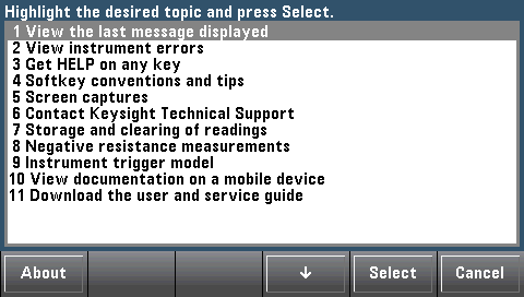 Help topics